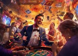 Suasana dealer live casino profesional dalam permainan baccarat dan roulette